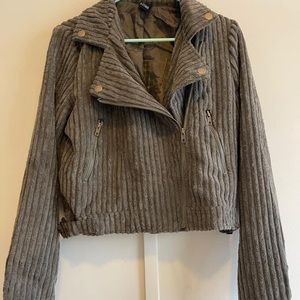 Corduroy Moto Olive Green Jacket These Three Boutique